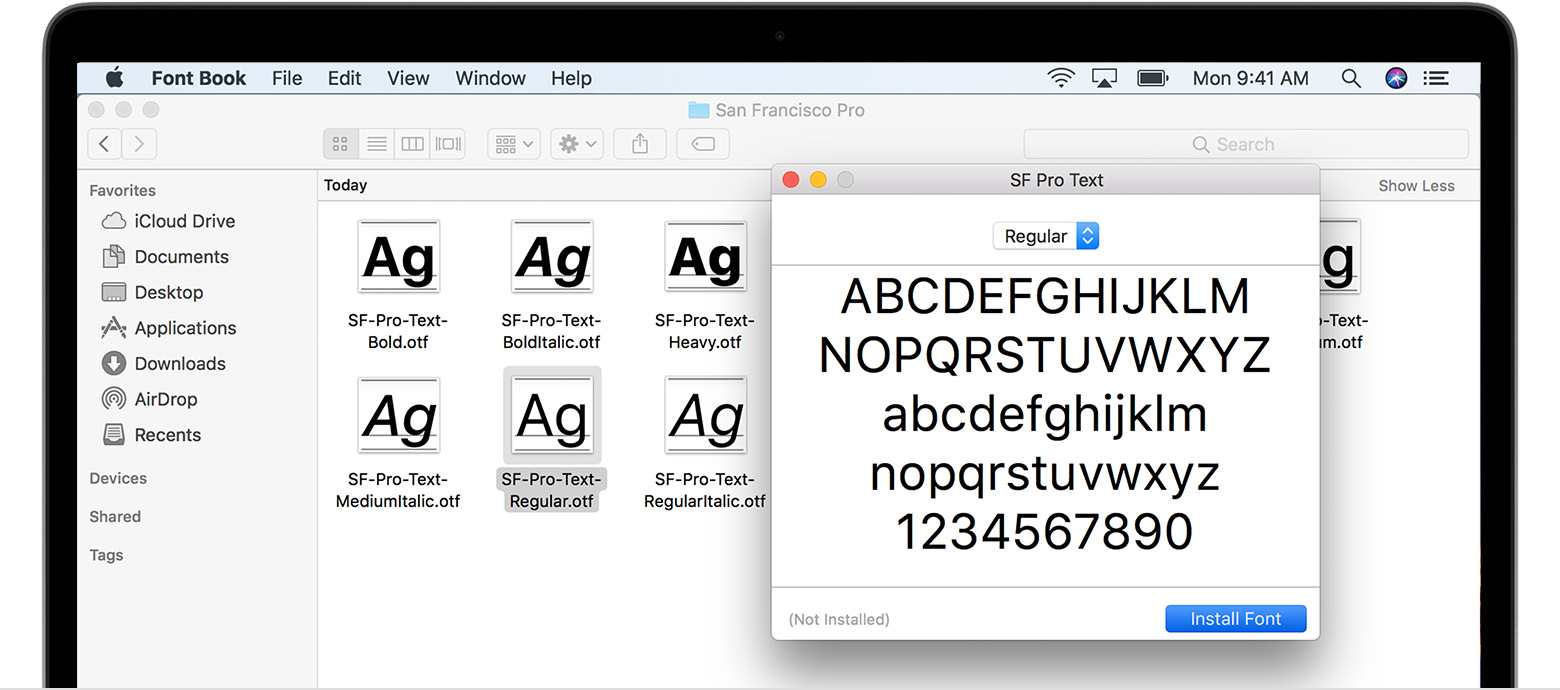 How to download google fonts for mac pro